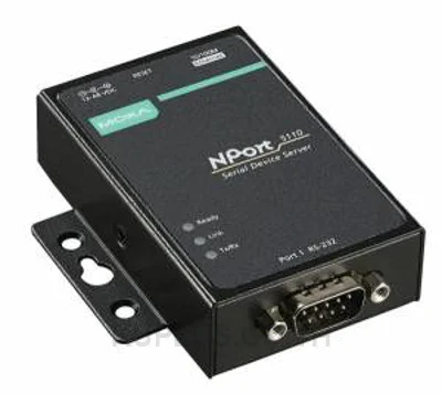 เซอร์เวอร์แปลงพอร์ตซีเรียลเป็นอีเทอร์เน็ต (Serial Device Server) MOXA NPort 5110 1 พอร์ต RS-232 อุณหภูมิ 0 ถึง 55 °C