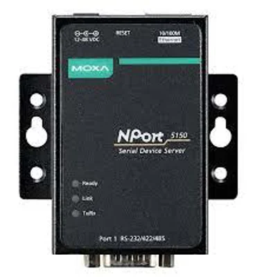 เซอร์เวอร์แปลงพอร์ตซีเรียลเป็นอีเทอร์เน็ต (Serial Device Server) MOXA NPort 5150 1 พอร์ต RS-232/422/485