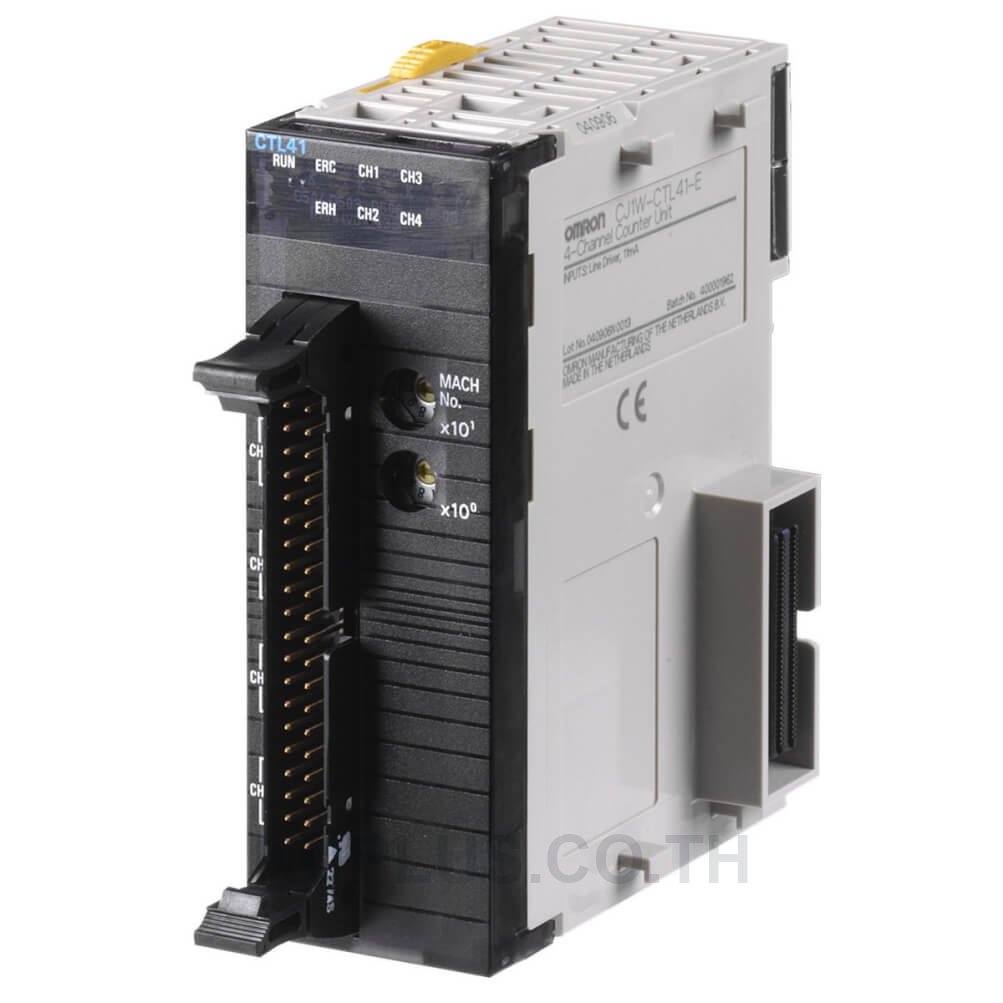High-speed counter unit, 4 axes, 24 VDC open collector and line driver encoders supported, 100 kHz input max. For 24 VDC open collector signals, use XW2G-40G7-E terminal block and XW2Z-XXXK cables