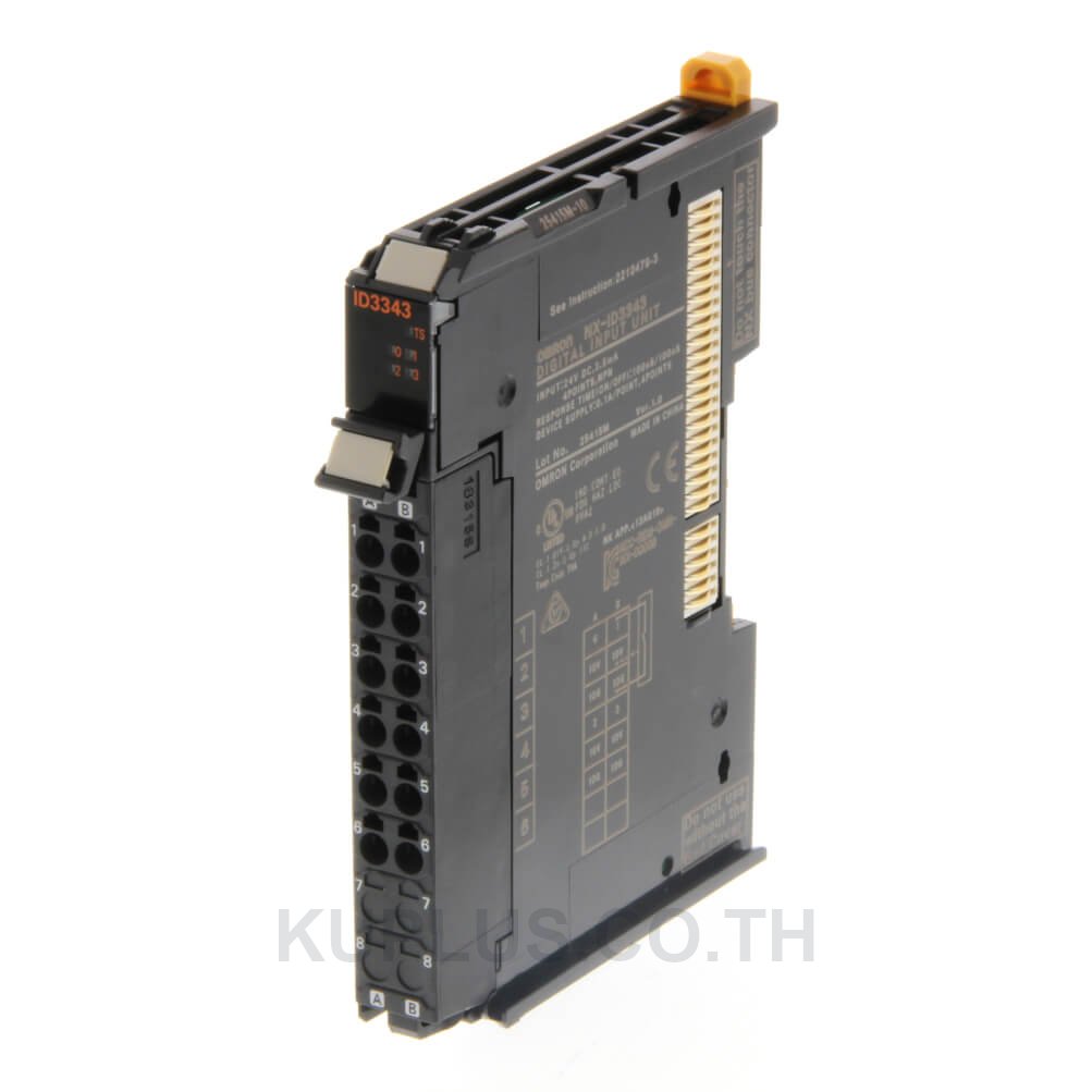 Input: 4 points, 24 VDC, PNP, Screwless clamping terminal block (12 terminals)