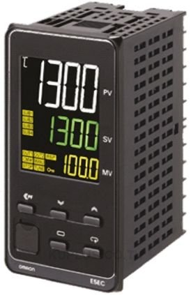 Temp. controller, PRO, 1/8 DIN (96 x 48 mm), Progr., 4 AUX, 1 x 12 VDC pulse OUT, 100 to 240 VAC