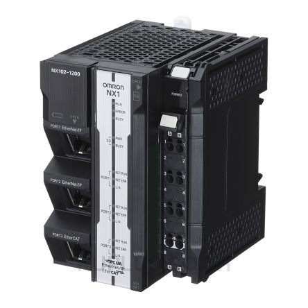 Sysmac NX1 Modular CPU with with Database Connectivity, 5MB program and 33.5MB data memory , built-in EtherCAT (0 servo axes, 4 PTP axes, total 64 EtherCAT nodes), 2 Ethernet ports (OPC-UA and EtherNet/IP)