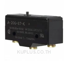 สแนปแอคชั่นสวิตช์ OMRON A-20G-B7-K SPDT 125 V 20 A
