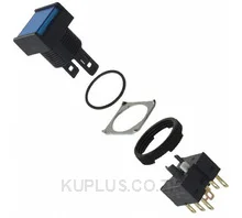 สวิตช์ปุ่มกด/ไพลอตแลมป์ OMRON A165L-AAA-5-2 DPDT 125 V 5 A