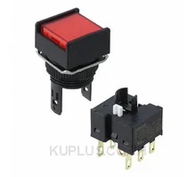 สวิตช์ปุ่มกด/ไพลอตแลมป์ OMRON A165L-ARM-5-1 SPDT 125 V 5 A