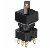 ซีเล็คเตอร์สวิตช์ OMRON A165W-T3MY-24D-2 DPDT 125 V 5 A
