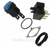 สวิตช์ปุ่มกด/ไพลอตแลมป์ OMRON A16L-TAA-24D-1 SPDT 125 V 5 A