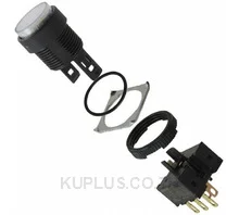 สวิตช์ปุ่มกด/ไพลอตแลมป์ OMRON A16L-TWA-5-1 SPDT 125 V 5 A