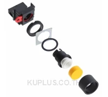 สวิตช์ปุ่มกด/ไพลอตแลมป์ OMRON A22-GY-10M SPST-NO 110 V 10 A
