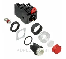 สวิตช์ปุ่มกด/ไพลอตแลมป์ OMRON A22L-GR-12A-10A SPST-NO 110 V 10 A