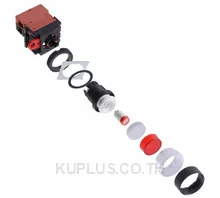 สวิตช์ปุ่มกด/ไพลอตแลมป์ OMRON A22L-GR-T1-01M SPST-NC 110 V 10 A