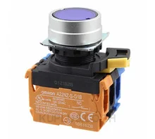สวิตช์ปุ่มกด/ไพลอตแลมป์ OMRON A22NL-BNA-TAA-G102-AD DPST-NO 120 V 10 A
