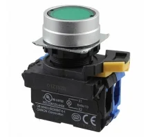 สวิตช์ปุ่มกด/ไพลอตแลมป์ OMRON A22NL-MNM-TGA-G100-GD SPST-NO 120 V 10 A