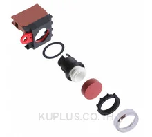 สวิตช์ปุ่มกด/ไพลอตแลมป์ OMRON A22R-TR-01M SPST-NC 120 V 10 A