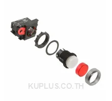 สวิตช์ปุ่มกด/ไพลอตแลมป์ OMRON A22RL-TR-24A-10A SPST-NO 120 V 10 A