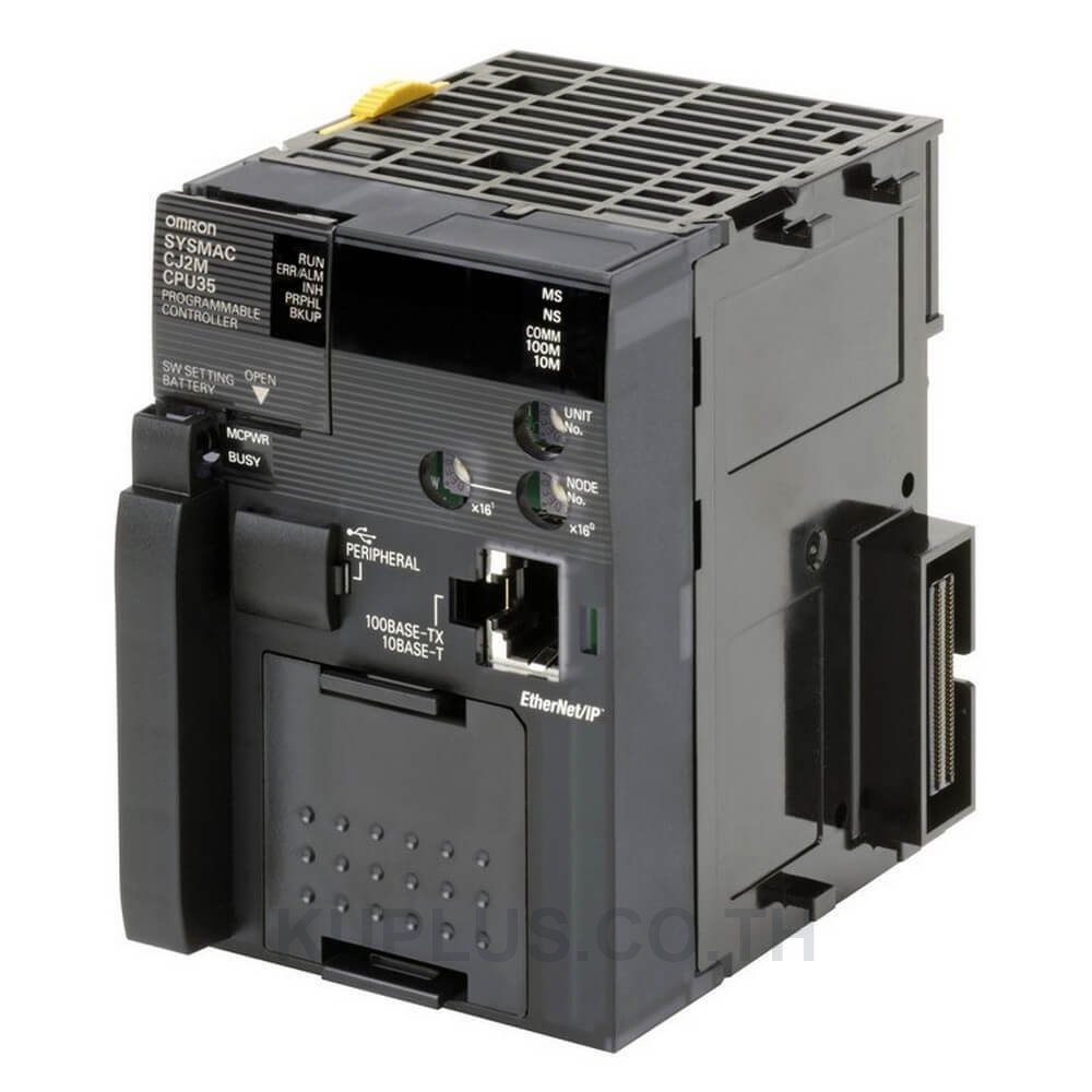 Omron CJ2M PLC CPU, Ethernet Networking, 160000 Words Program Capacity, 5   24 V dc