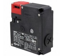 Guard lock safety-door switch, D4NL, M20, 1NC/1NO + 1NC/1NO (slow-action), head: plastic, mechanical lock/24-VDC solenoid release, 10 to 115 VAC/VDC LED indicator