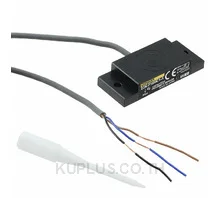 Proximity sensor, capacitive, flat, unshielded, 10 mm, DC, 3-wire, NPN-NO, 2 m cable