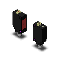 Omron Through Beam (Emitter and Receiver) Photoelectric Sensor 60 m Detection Range PNP IP67 Block Style E3Z-LT86