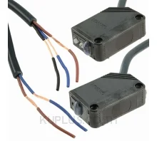 Omron Through Beam (Emitter and Receiver) Photoelectric Sensor 60 m Detection Range PNP IP67 Block Style E3Z-LT81 2M