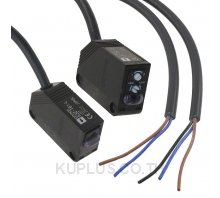 E3Z-T61 2M, Photoelectric sensor, rectangular housing, infrared LED, through-beam, 15 m, NPN, Light-ON/Dark-ON, 2 m cable