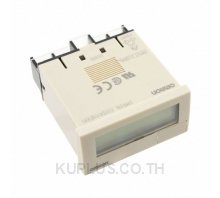 Tachometer, DIN 48 x 24 mm, self-powered, LCD, 4-digit, 1/60 ppr, no-V input, grey case