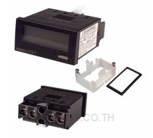 Time counter, 1/32DIN (48 x 24 mm), self-powered, LCD, 7-digit, 999999.9h / 3999d23.9h, no-V input, black case