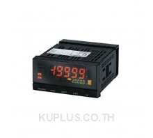 Digital panel meter, DIN1/8 (48(h) x 96(w)), 2 line display with dual color change for actual value, output and option slots, AC current input 0-19.999mA to 0-10A, 100-240 VAC supply
