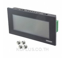 4.6-in, STN monochrome, RS-232C, 24 VDC, LEDs 3 colors (white, pink, and red)