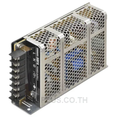 Covered type, 100 to 120 VAC/ 200 to 240 VAC, Power rating 100 W, Output: 24 V, Terminal block facing forward (Screw terminal), Harmonic current emissions