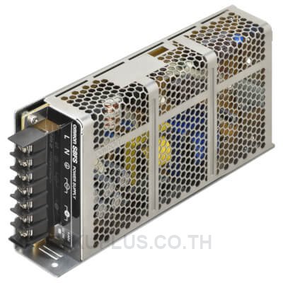 Covered type, 100 to 120 VAC/ 200 to 240 VAC, Power rating 150 W, Output: 12 V, Terminal block facing forward (Screw terminal), Harmonic current emissions