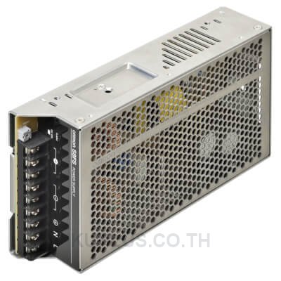 Covered type, 100 to 120 VAC/ 200 to 240 VAC, Power rating 200 W, Output: 12 V, Terminal block facing upward (Screw terminal)