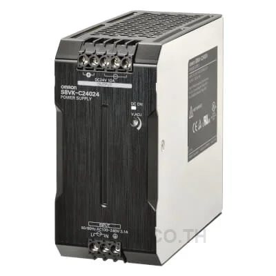 Power Supply OMRON S8VK-C24024 ,24VDC 10A 240W Input 85-264VAC ยึดราง