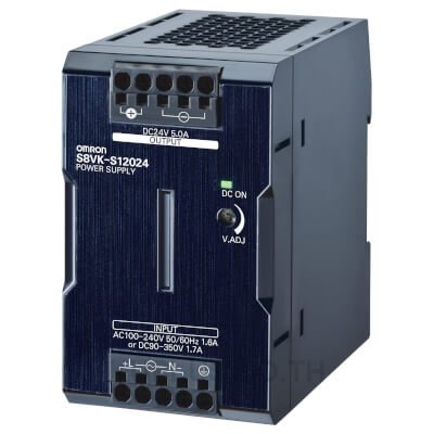 Case model, Coationg, 100 to 240 VAC, Power rating 120 W, Output: 24 V, Terminal blocks (Push-In Plus Terminal Block), Parallel operation, Harmonic current emissions