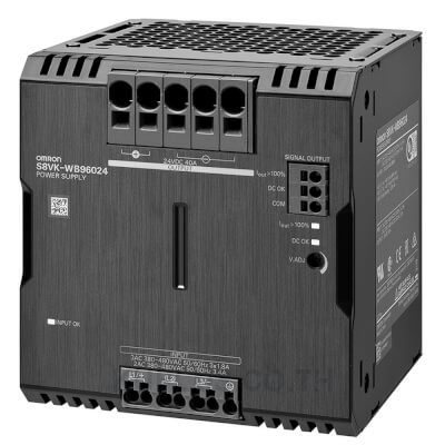 3-phase power supply, 400 VAC, 960 W, 48 VDC, 20 A, DIN rail mounting