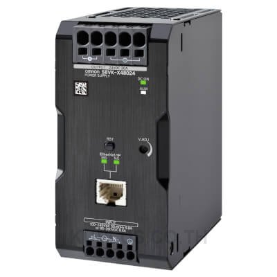 Case model, Coationg, Input: 100 to 240 VAC, Power rating 480 W, Output: 24 VDC, Terminal blocks (Push-In Plus Terminal Block), Communications: Yes (EtherNet/IP, Modbus TCP), Parallel operation, Harmonic current emissions