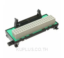DIN-rail mounting terminal block, MIL40 socket, push-in clamp, 40 points, general-purpose