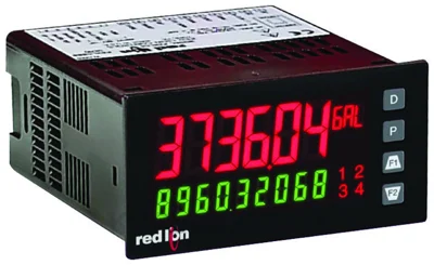 Red Lion Controls PAX2A000 1/8 DIN Dual-Line/Dual-Color Universal Input DPM w/ AC/DC Power