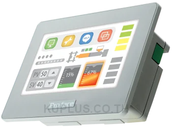 PFXGP4115T3D ; Display type. TFT Color LCD ; Display size. 4.3" Wide ; Resolution. 480 x 272 pixels ; Effective display area. W95 x H53.9 mm [W3.74 x H2.12 in.].