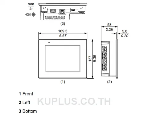 จอทัชสกรีน HMI Pro-face PFXST6300TADE 5.7 นิ้ว 640 x 480 ไฟ 24 VDC