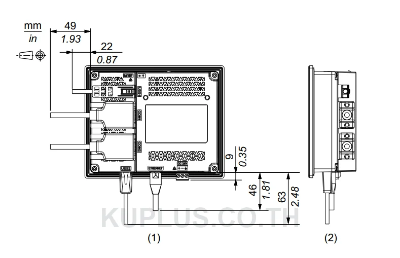 จอทัชสกรีน HMI Pro-face PFXST6300TADE 5.7 นิ้ว 640 x 480 ไฟ 24 VDC
