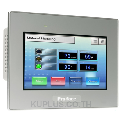 HMI 7"W touch panel display, 2COM, 2Ethernet, USB host&device, 24VDC, GP-ProEX model