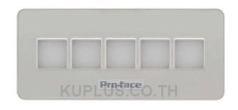 A unit of 5 illuminated switches with multiple color LED easily connected with HMI via USB