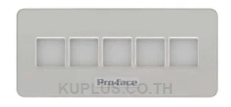 A unit of 5 illuminated switches with multiple color LED easily connected with HMI via USB