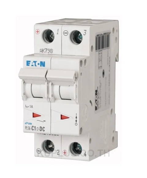 เซอร์กิตเบรกเกอร์ขนาดเล็ก (MCB) EATON PLS6-C2/2 2 โพล 2 A