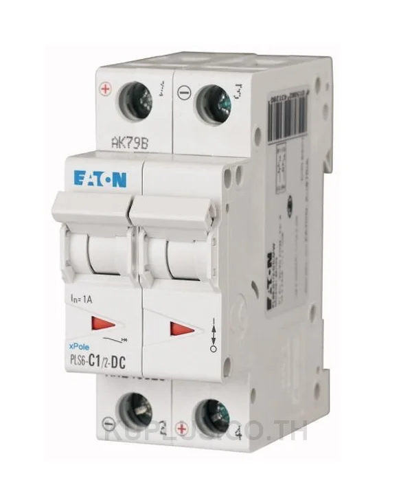 เซอร์กิตเบรกเกอร์ขนาดเล็ก (MCB) EATON PLS6-C2/2 2 โพล 2 A