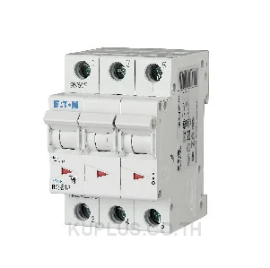 EATON PLS6-C16/3-MW, Miniature Circuit Breaker, 3 Poles, 16A