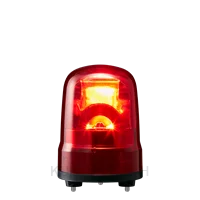 ไฟสัญญานเตือน ไฟหมุน ไฟไซเรน สีแดง Ø100mm 12-24VDC Buzzer มีเสียง - Patlite - Rotating Beacon