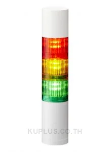   LR5-301WJBW-RYG50mm 3-tier, UL CE IP65 DC 12V, Direct Mount with Cable, Flashing/Buzzer, Off-white  