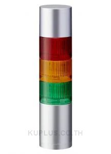 LR LED Pre-Configured Beacon Tower With Buzzer, 3 Light Elements, Red/Yellow/Green, 24 V dc